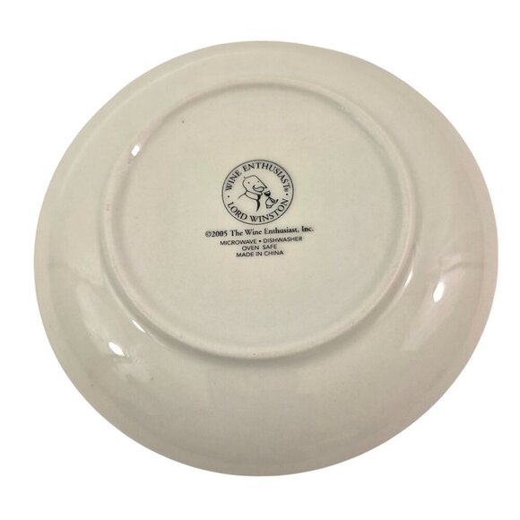 Wine Enthusiast USA & France Region Wines Cheese Fruit Dessert Plates – Set of 4 - Picture 8 of 16